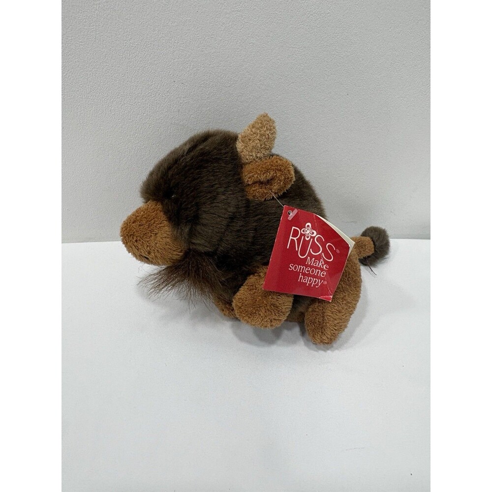 8" Russ Luv Pets Buffalo Bison Plush " CODY " NWT #21912